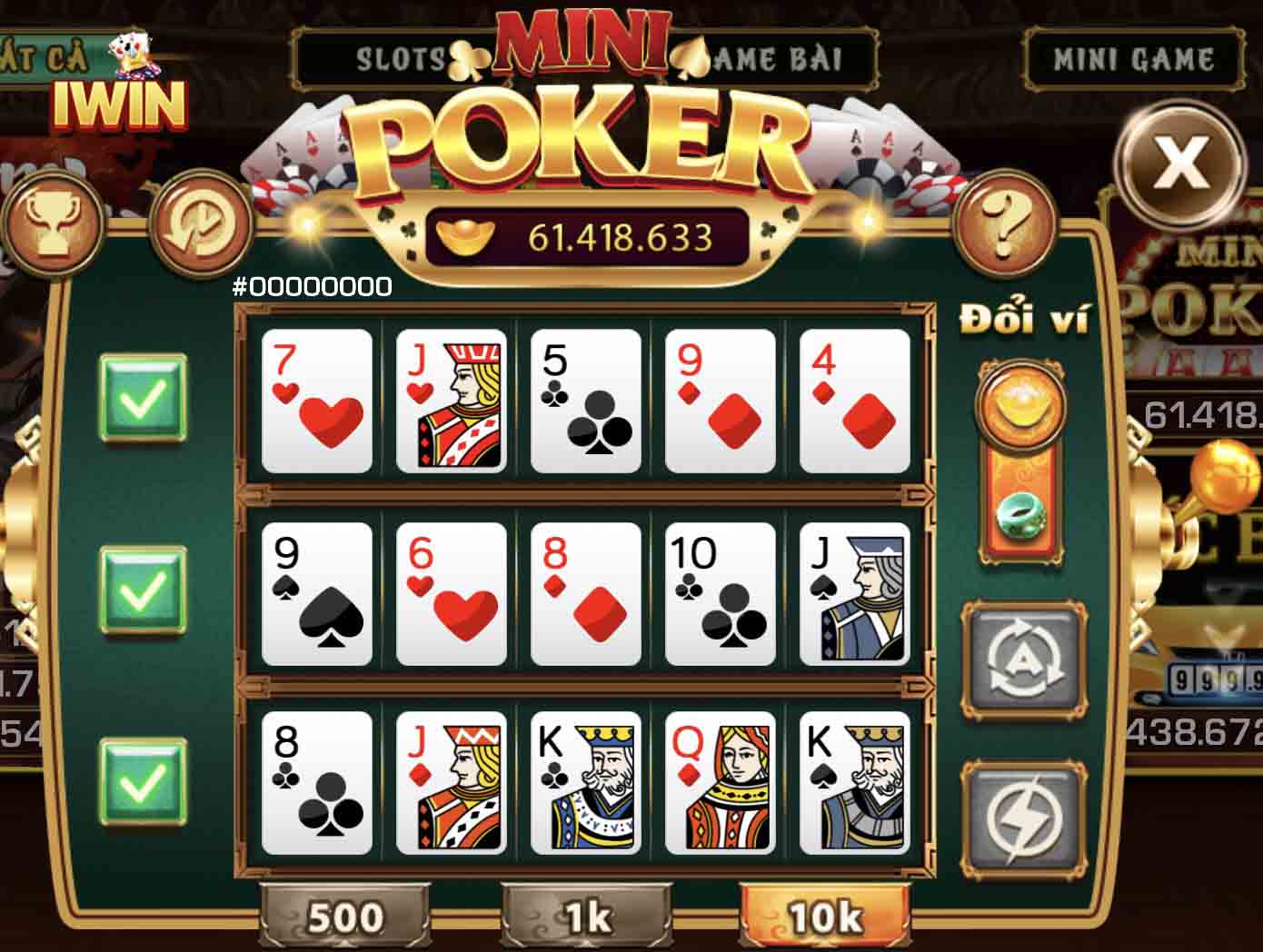 Mini game Poker Iwin